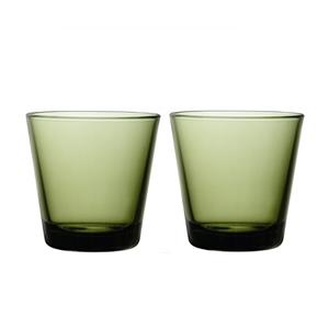 Iittala Kartio Glas 21 cl, per 2 Mosgroen