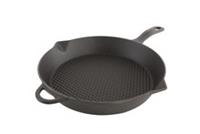 Cuisinova Grillpan Gietijzer Rond 28 cm Zwart