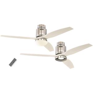 Deckenventilator AERODYNAMIX Rotorblatt-Ø 1320 mm Lack weiß / Chrom glänzend