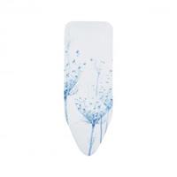 Brabantia Bügelbrettbezug Baumwollbezug mit 2 mm Schaumstoff, 124 x 45 cm