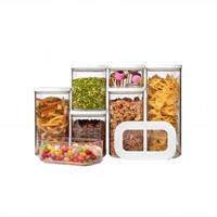 Mepal Vorratsdose Set 7-tlg., Transparent, Kunststoff, stapelbar, Kunststoff