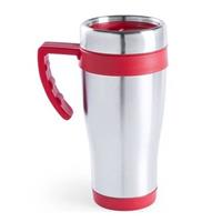 Roestvrijstalen thermo beker rood 500 ml