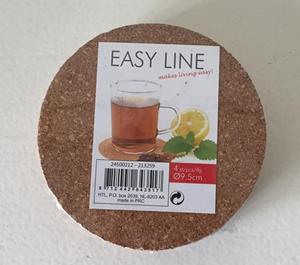 Easyline Onderzetters Ø 9.5 cm - 4 Stuks