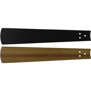 Vleugelset voor plafondventilator CasaFan FLÃGEL SCHWARZ/TEAK 103 Vleugeldecor: Zwart, Teak