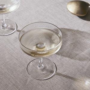 fermliving Ferm Living - Ripple Champagne Glass Set Of 2 - Clear (5444)