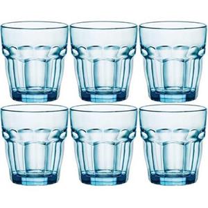 Bormioli Rocco Bormioli Glazen Rock Bar Blauw 27 cl - 6 stuks