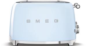 Smeg 50's style broodrooster 4 sleuven staal pastelblauw