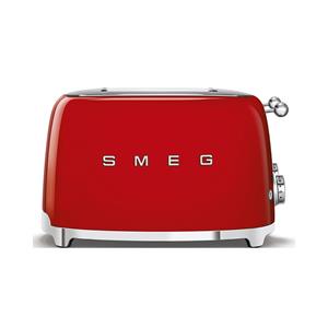 Smeg 50's style broodrooster 4 sleuven staal rood