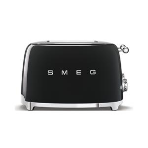 Smeg 50's style broodrooster 4 sleuven staal zwart