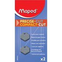 Maped reservemessen voor Compact Cut A4, blister met 2 vervangmesjes