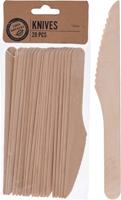 Einwegmesser Holz 20 Stück