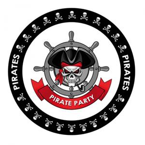 Bierviltjes Piraten thema print