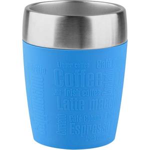 emsa Isolierbecher TRAVEL CUP, 0,20 L., Manschette blau