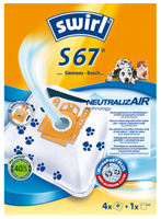 Melitta SDA S 67 Anti-Odour (VE4) - Bag for vacuum cleaner S 67 Anti-Odour (VE4)