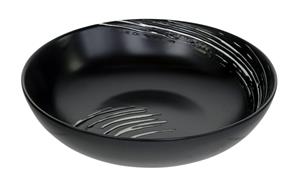 Zwart/Witte Kom - Black Maru - 17.8 x 4.5cm 550ml