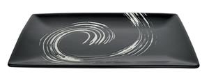 Zwart/Wit Bord - Black Maru - 27 x 16.5cm