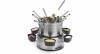 Princess Fondue-Familien-Set 800 W Edelstahl  Grau