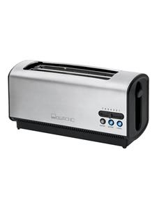 clatronic TA 3687 Doppel-Langschlitztoaster 4 Fonduegabeln Edelstahl