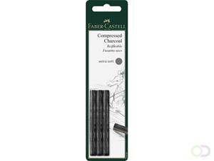 10 x Faber Castell Reißkohle Pitt monochrom extra soft auf Blisterkart