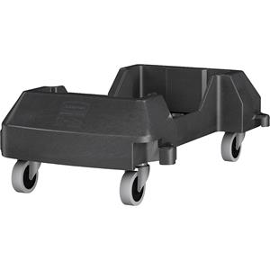 Rubbermaid Fahrwagen für Wertstoffbehälter Kunststoff, schwarz, verkettbar LxBxH 606 x 374 x 212 mm