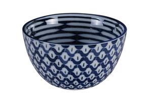 Blauw/Witte Kom - Mixed Bowls - 12.7 x 7cm 500ml