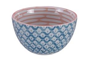 Blauw/Roze Kom - Mixed Bowls - 12.7 x 7 cm 500ml