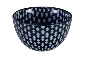 Blauw/Witte Kom - Mixed Bowls - 12.7 x 7cm 500ml