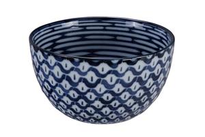Blauw/Witte Kom - Mixed Bowls - 15 x 8,5cm 750ml