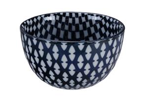 Blauw/Witte Kom - Mixed Bowls - 15 x 8,5cm 750ml