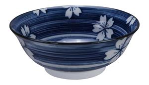 Blauw/Witte Kom - Mixed Bowls - 21 x 8cm 1000ml