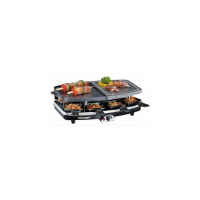 Cloer Raclettegrill 6435 mit Naturstein und Aluminium-Druckgussplatte