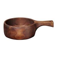ASA Schüsseln, Schalen & Platten Holzschale mit Griff akazie massiv 31 x 20 cm (braun)
