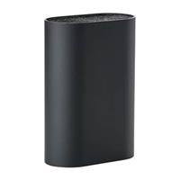 ZONE Messerblock oval, Kunststoff, schwarz, ca. 24 cm H | ZO-382055 | 5708760675586