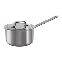 professionalsecrets Kitchen Kochtopf mit Deckel, Koch Topf, Stieltopf, Stiel Topf, 5-ply Stahl / Aluminium, Silberfarben, Ø 16 cm, 1.5 L, 1022 - Professional Secrets