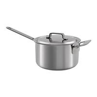 professionalsecrets Kitchen Kochtopf mit Deckel, Koch Topf, Stieltopf, Stiel Topf, 5-ply Stahl / Aluminium, Silberfarben, Ø 20 cm, 3 L, 1023 - Professional Secrets