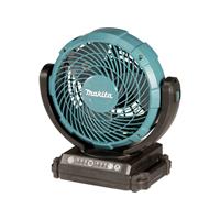 Vloerventilator Makita Timer, Oscillerend, Werkt ook op batterijen Zwart, Turquoise