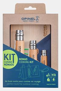 Opinel Nomad Cooking Set messen met snijplank en handdoek 5-delig