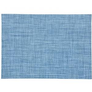 Placemat gevlochten blauw 45 x 30 cm Blauw