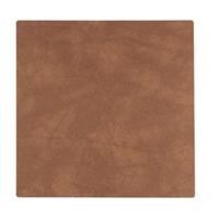 LIND DNA Onderzetter Leer Nupo Nature 10 x 10 cm