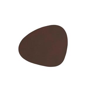 Platzset, NUPO Untersetzer Curve dark brown 11 x 13 cm, LIND DNA