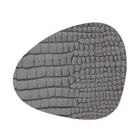 LIND DNA Untersetzer Leder Croco Silber Schwarz 11 x 13 cm