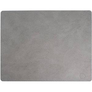 LIND DNA Placemat Leer Hippo Antraciet Grijs 35 x 45 cm