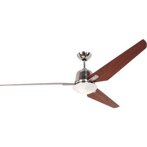 casafan Eco Aviatos 162 BN-KI Deckenventilator (Ø) 162cm Flügelfarbe: Chrom (gebürstet) Gehäusef