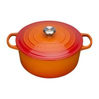 Le Creuset Braadpannen Signature ongeveer 24 cm; 5300ml, 24x17.2 cm (ØxH); oranje; rond