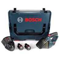 Bosch Akku-Sauger GAS 12V, mit 2 x 3,0 Ah Li-Ion Akku, L-BOXX