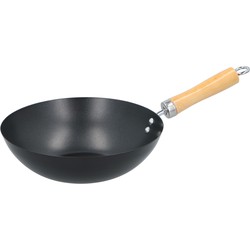 Alpina Wok 25cm met houten handvat