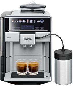 Siemens EQ.6 plus extraKlasse (TE657F03DE) Kaffeevollautomat Edelstahl Ihre persönliche Welt des Kaffees beginnt auf dem Display der EQ.6 plus. Auf Wunsch auch für zwei Cappuccino gleichzeit