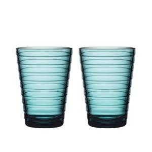 Iittala Aino Aalto Glazen 33 cl zeeblauw, per 2