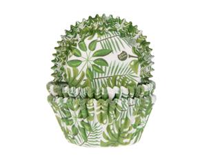 House of Marie Baking Cups Groen Blad pk/50