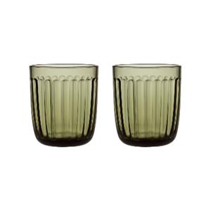 Iittala Raami Glazen 26cl mosgroen 2stuks